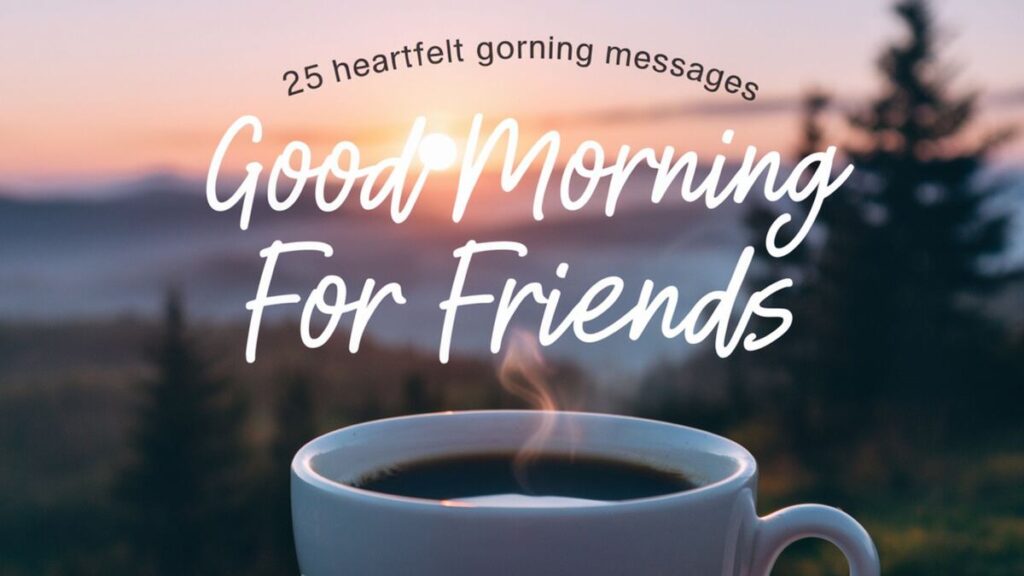 25 Heartfelt Good Morning Messages for Friends