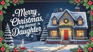 100+ Heartwarming Merry Christmas Wishes for My Daughter Need beautiful images