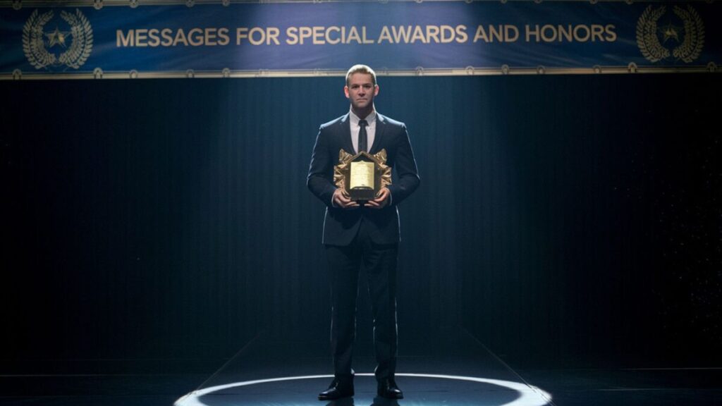 Messages for Special Awards and Honors