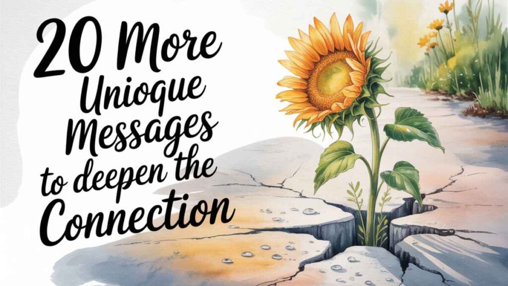 20 More Unique Messages to Deepen the Connection