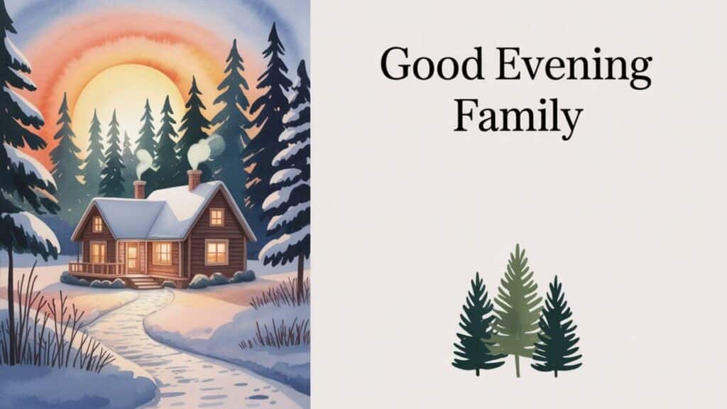 Thoughtful Good Evening Messages for Family